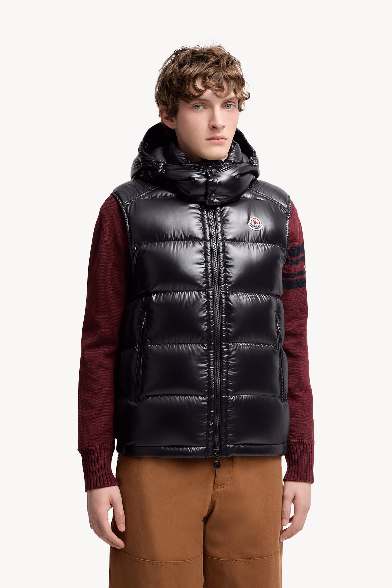 Doudoune sans manches Bormes à capuche Hommes Noir Moncler 3